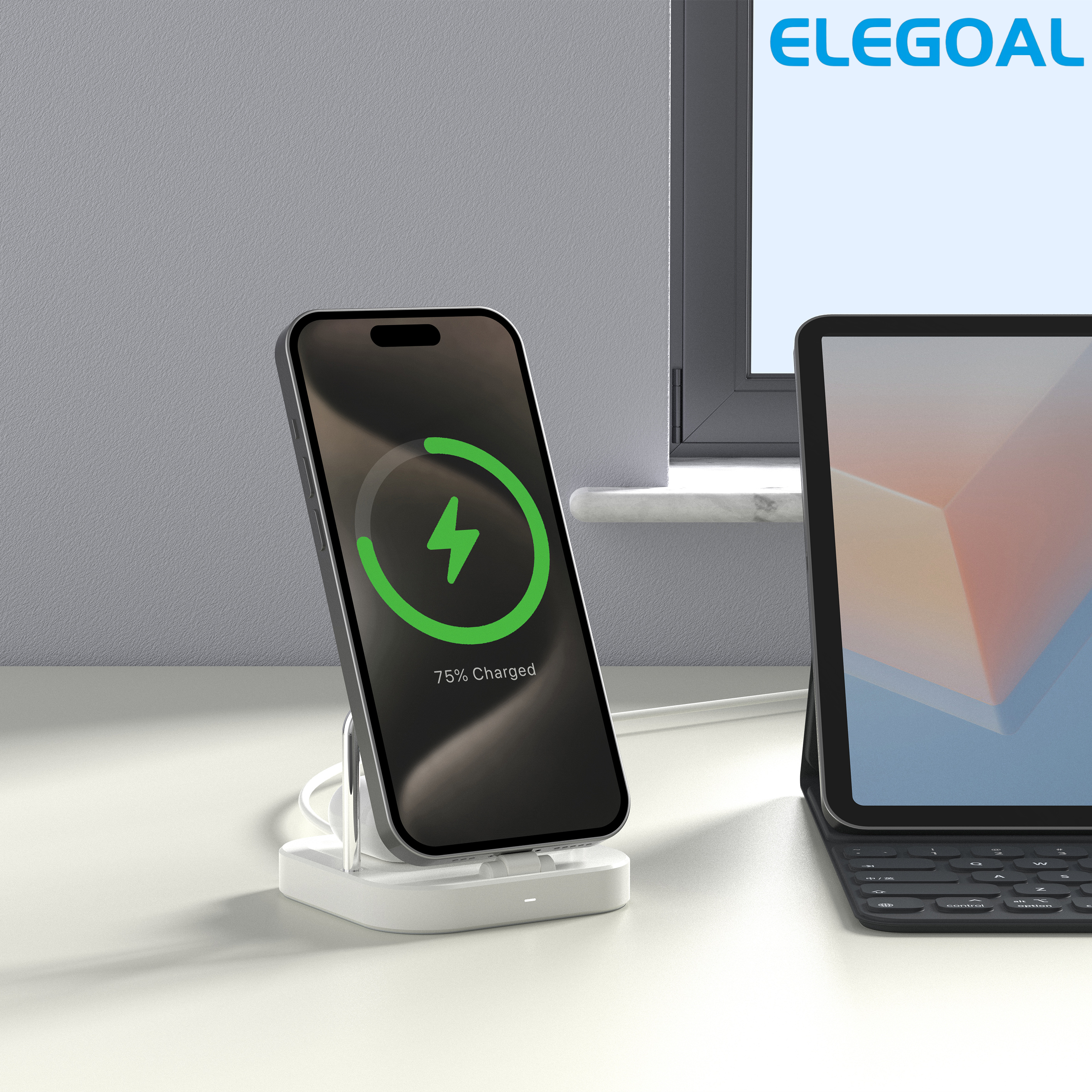 E-V25 3-in-1 MagSafe Foldable Charging Stand