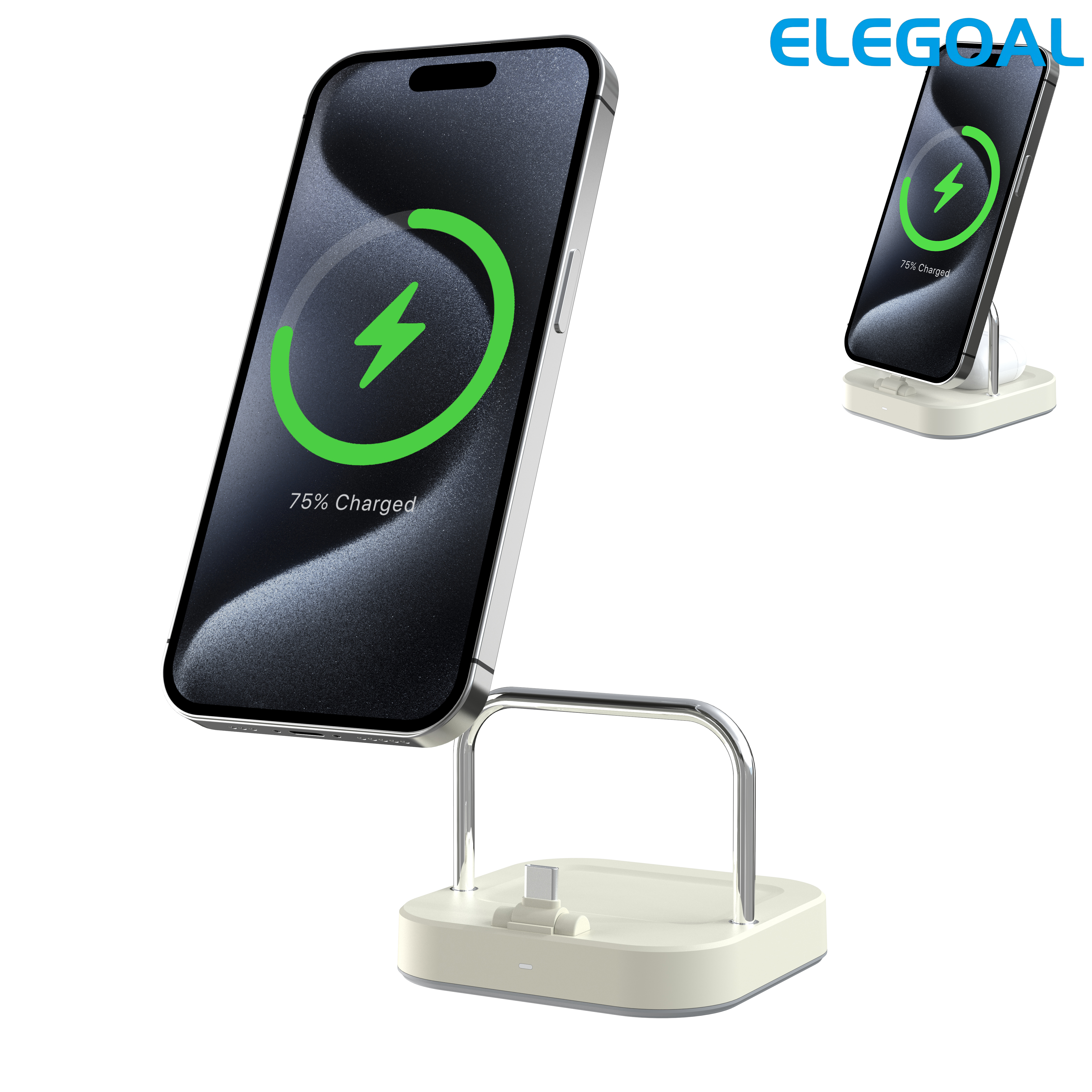 E-V25 3-in-1 MagSafe Foldable Charging Stand